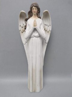 Anděl poly modlící se šedé šaty