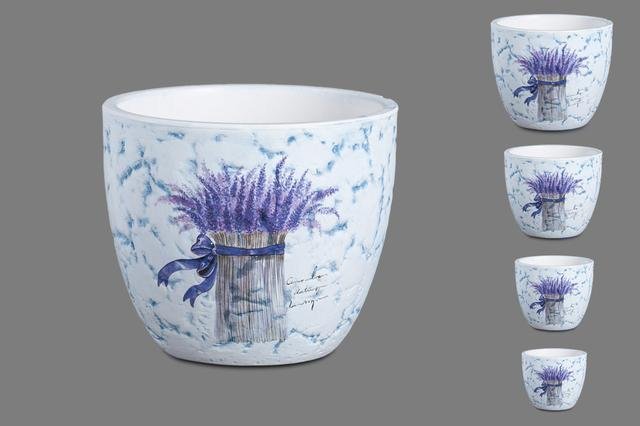 Květník keramika s levandulí sd 4ks - Proutí, bambus a proutěné zboží