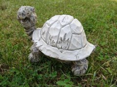 Želva poly šedobílá velká Polystonové a keramické figurky - zvířata