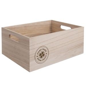 Dřevěná bedýnka HOME MADE O0013 - Krabičky, stojánky a zásobníky