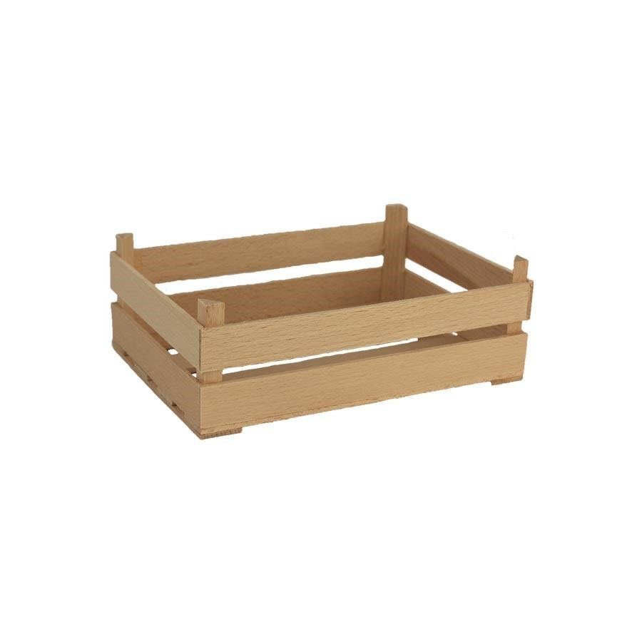 Dřevěná bedýnka přírodní, 097017 - Krabičky, stojánky a zásobníky