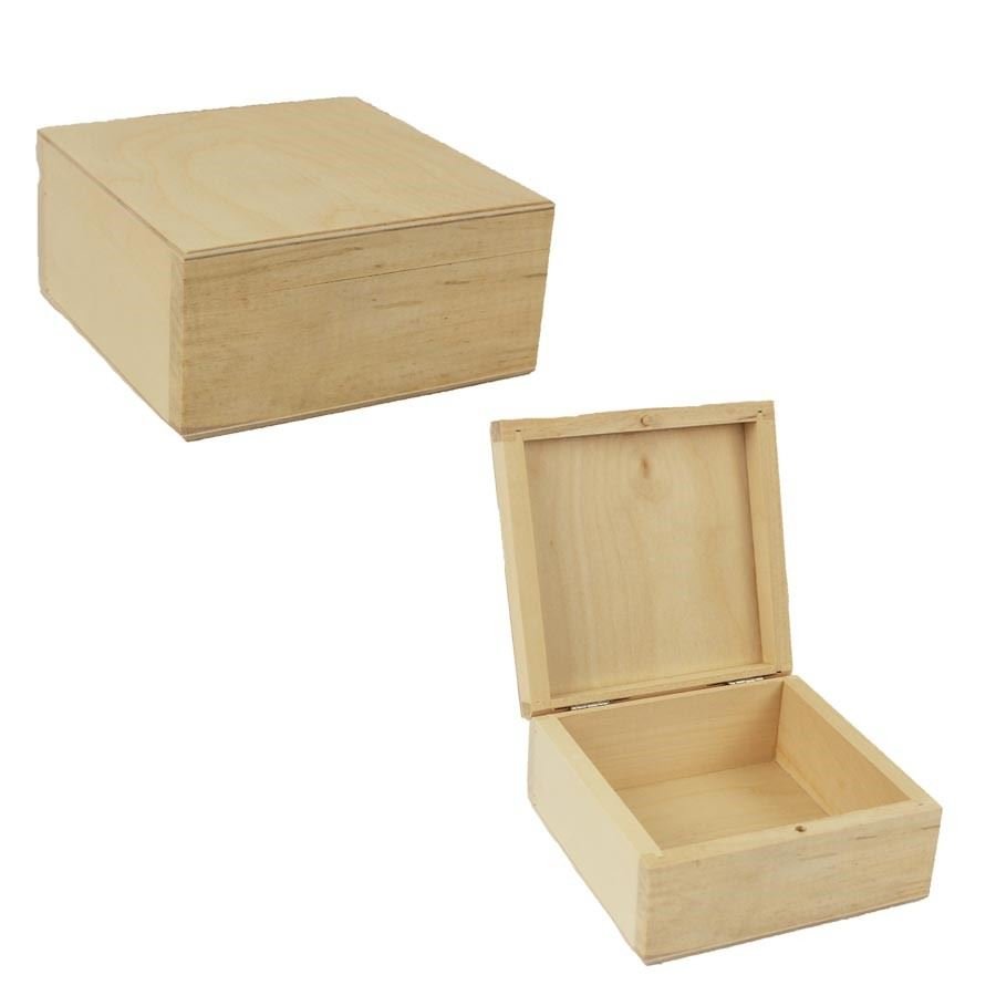 Dřevěný box malý 097072/M - Úložné boxy