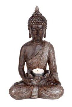 Budha s kalíškem na svíčku
