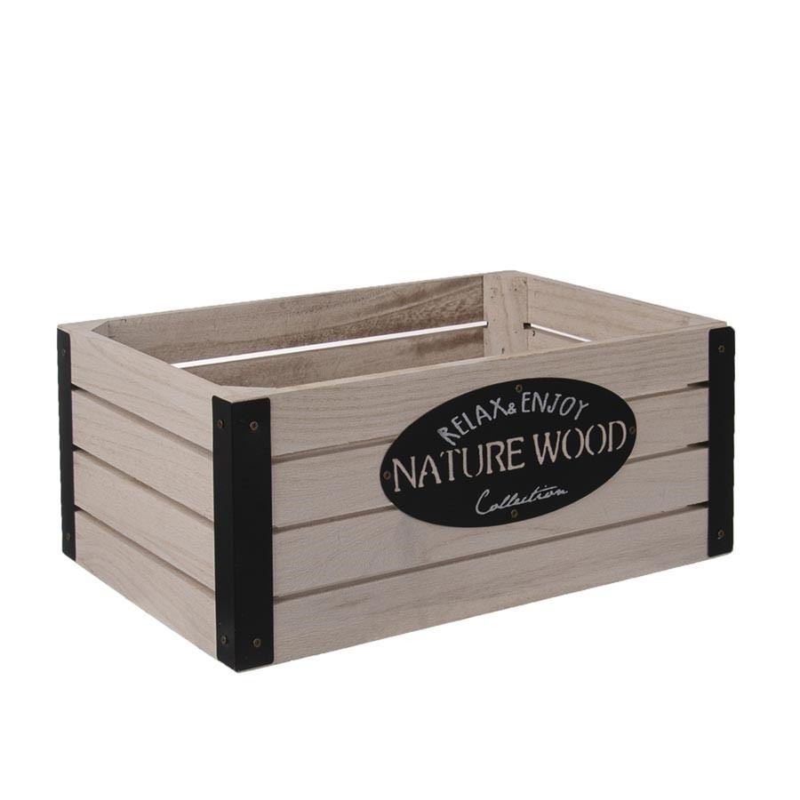 Dřevěná bedýnka RUSTIC O0009 - Krabičky, stojánky a zásobníky