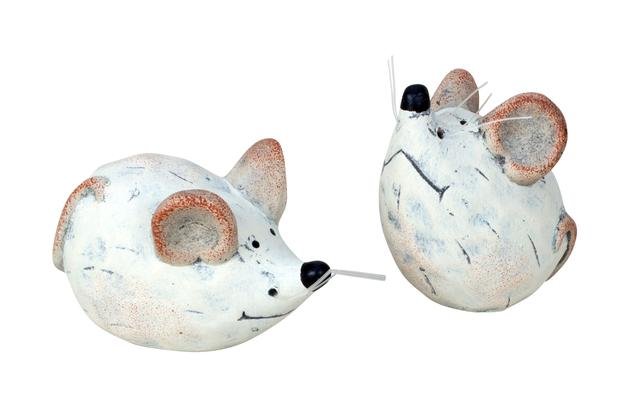 Myš keramická menší - Polystonové a keramické figurky
