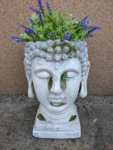 Květináč hlava MG - Polystonové a keramické figurky
