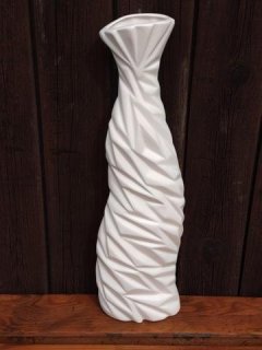 Váza bílá 42cm Vázy