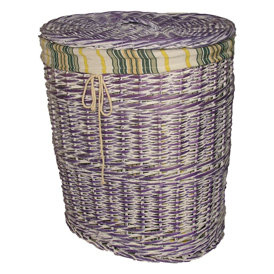 koš prádelní čalouněný střední - Proutí, bambus a proutěné zboží