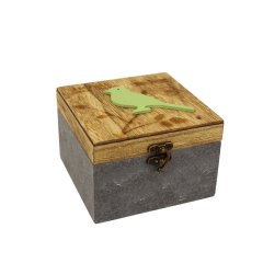Dřevěná krabička D1101 Nábytek - Bytové doplňky a dekorace - Doplňky do ložnice - Úložné boxy