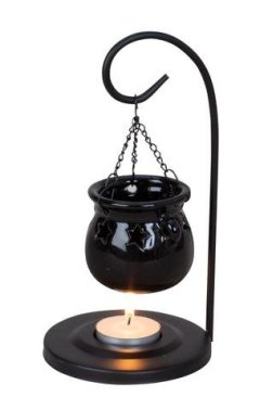 Aromalampa s kovovým závěsem Kovové, dřevěné a skleněné dekorace
