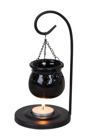 Aromalampa s kovovým závěsem - Kovové, dřevěné a skleněné dekorace