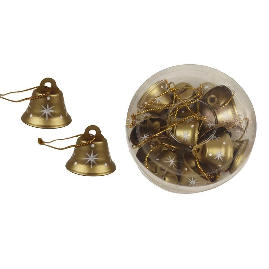 Zvonky kovové, 12 ks K2917-29 - Kovové, dřevěné a skleněné dekorace