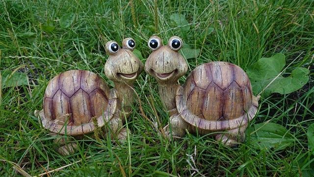 Želva design dřevo menší - Polystonové a keramické figurky