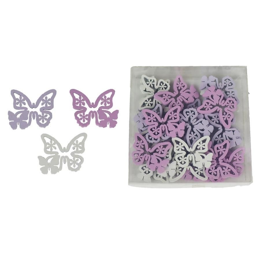 Dekorační motýli, 24 ks D5224 - Velikonoční dekorace
