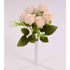 kytice růží mini 32 cm, KRÉMOVÁ Krabičky, stojánky a zásobníky