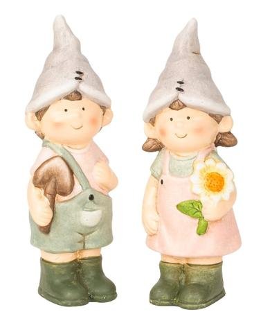Děti zahradníci - Polystonové a keramické figurky