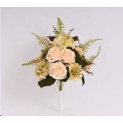 kytice růží, hortenzie horizontální 60 cm, KRÉMOVÁ Krabičky, stojánky a zásobníky