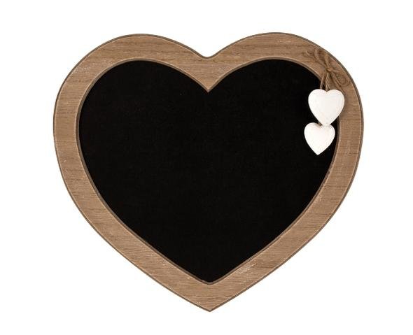 Srdce dřevěné tabule - Dekorační doplňky, bytové doplňky, hrnky, proutí, dárkové tašky
