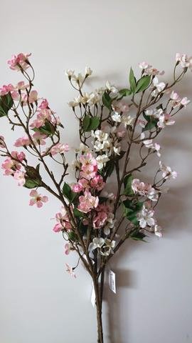 Větvička jabloň velká - Jarní a velikonoční dekorace z přírodních materiálů, velikonoční figurky a zvířátka, jarní umělé květiny