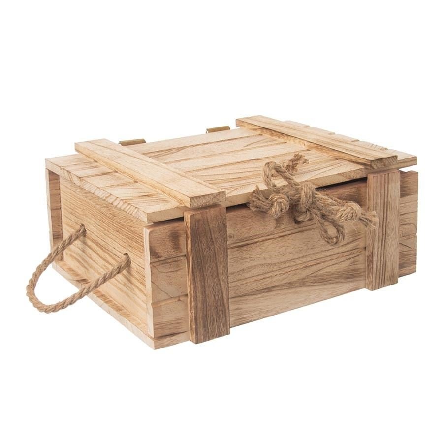 Dřevěná truhla dárková O0014 - Proutí, bambus a proutěné zboží