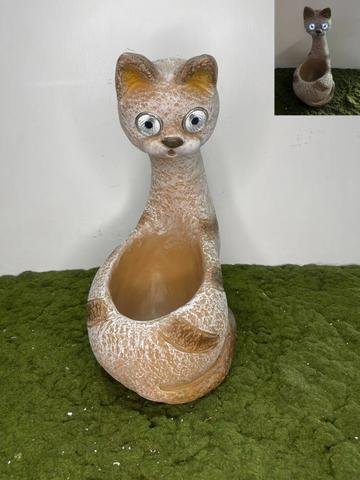 Obal kočka MG solar oči - Polystonové a keramické figurky