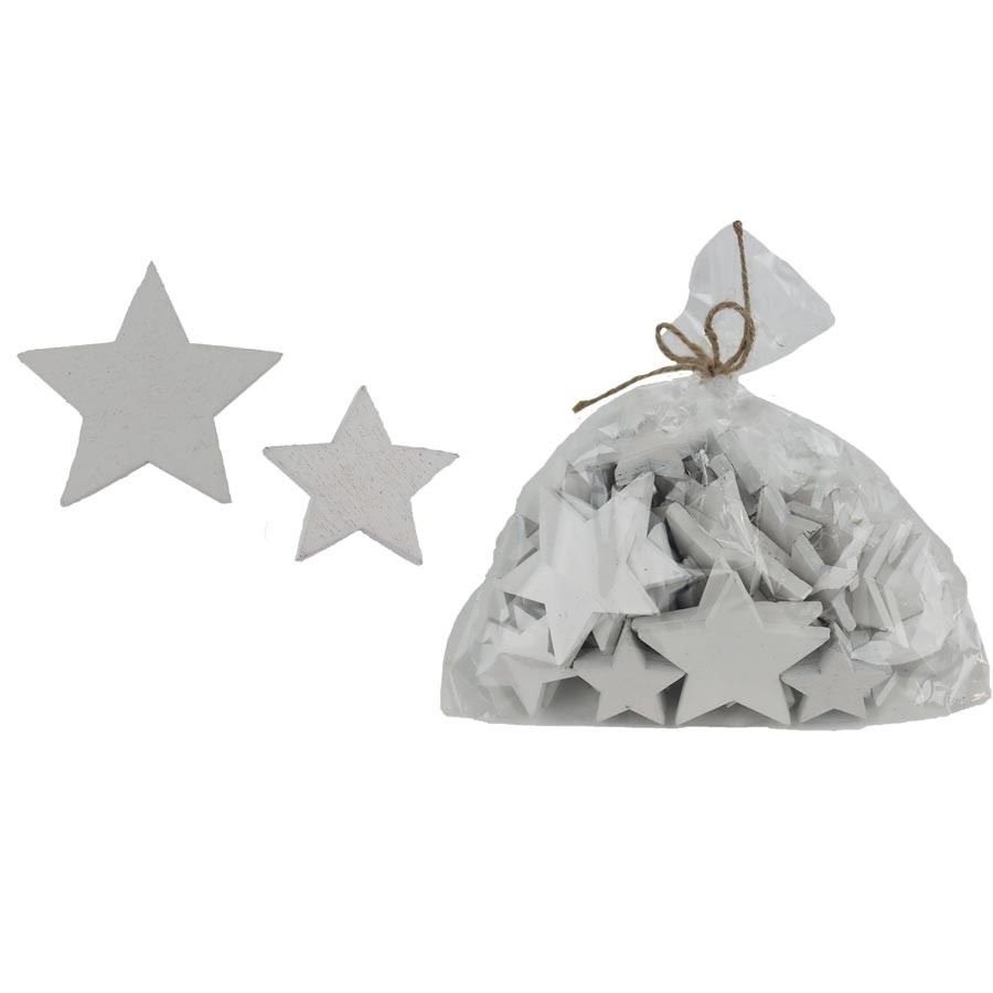 Dekorační hvězdička, 48 ks D5722-01 - Vánoční dekorace