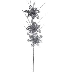 Dekorační větev s květy P1935-28 Hobby - Vánoční dekorace