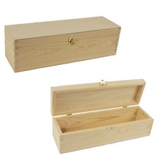 Dárková dřevěná krabička na víno 097090 Pro pekárny, prodejny a gastro - Kuchyňka a gastro vybavení