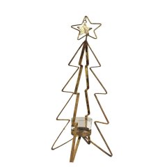 Dekorace na svíčku-stromek k1041/1 Vánoce - vánoční figurky, andílci, dekorace, vánoční ozdoby, tašky, svíčky a svícny - Svítidla - Svícny