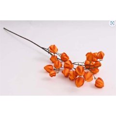 Větev physalis 96 cm, oranžová 371355 Jarní dekorace, dekorace na Velikonoce, jarní a velikonoční figurky, jarní umělé květiny - Závěsy - Květiny
