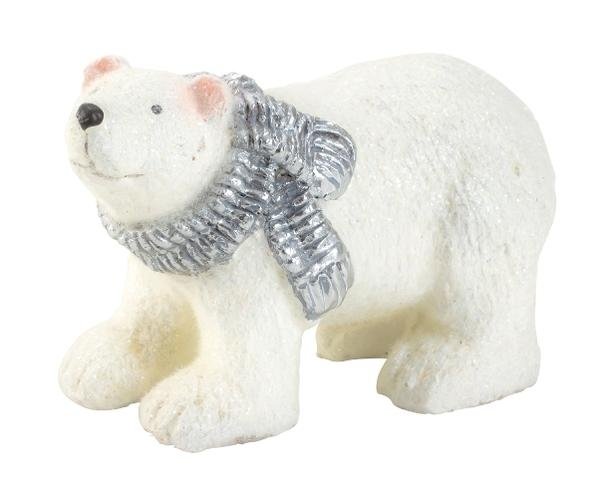 Lední medvěd se šálou menší - dekorace, hrnky, vázy, tašky