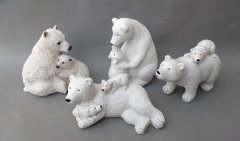 Lední medvědi pár POSLEDNÍ NOVINKY - figurky, zahrada, květináče, obaly - dekorace, hrnky, vázy, tašky