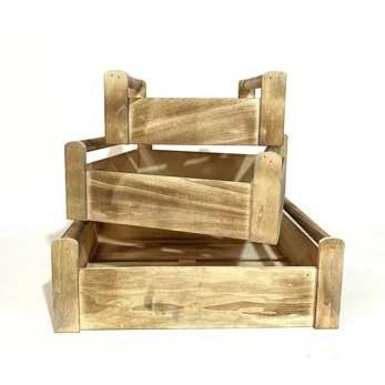 Dřevěná bedýnka, S/3 D6220 - Krabičky, stojánky a zásobníky
