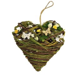 Srdce s kvítky menší P0574/1 Zahrada - Doplňky do kuchyně - Velikonoční dekorace