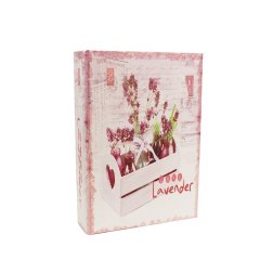 Dřevěná kniha Levandule, malá D0996/M Nábytek - Bytové doplňky a dekorace - Doplňky do ložnice - Úložné boxy