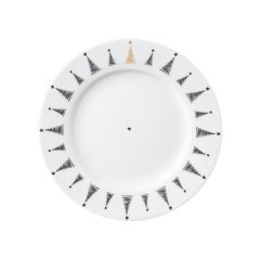 Talíř porcelánový dezertní STROMEK pr. 20 cm O0492 Keramika a porcelán