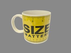 Hrnek SIZE MATTERS velký Keramika a porcelán