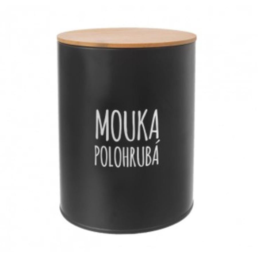 Dóza Mouka polohrubá BLACK O0149 - Dózy na potraviny