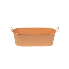 Květináč plechový oranžový k1886-04 Dům, byt a zahrada