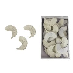 Pírko k nalepení 24 ks X2803 Nábytek - Bytové doplňky a dekorace - Sváteční dekorace - Vánoční dekorace