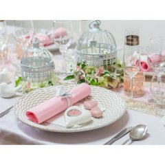 Nábytek Bytové doplňky a dekorace Vůně do bytu a svíčky Svícny - Srdíčko svícen bílý X1306-01 Srdíčko svícen bílý X1306-01