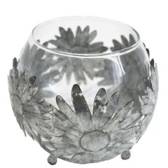 Svícen s dekorací S0036/M Nábytek - Bytové doplňky a dekorace - Vůně do bytu a svíčky - Svícny