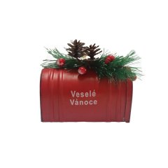 Vánoční schránka K3781-08 Nábytek - Bytové doplňky a dekorace - Sváteční dekorace - Vánoční dekorace