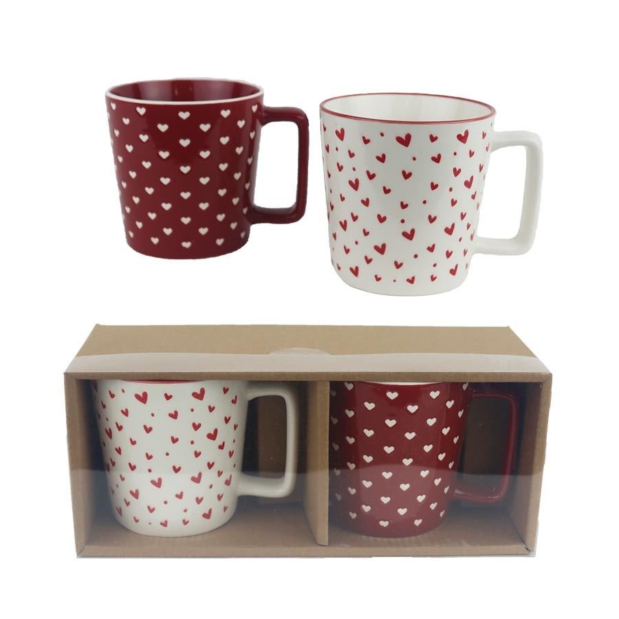 Porcelánový hrnek, 2 ks X6981 - Dům, byt a zahrada