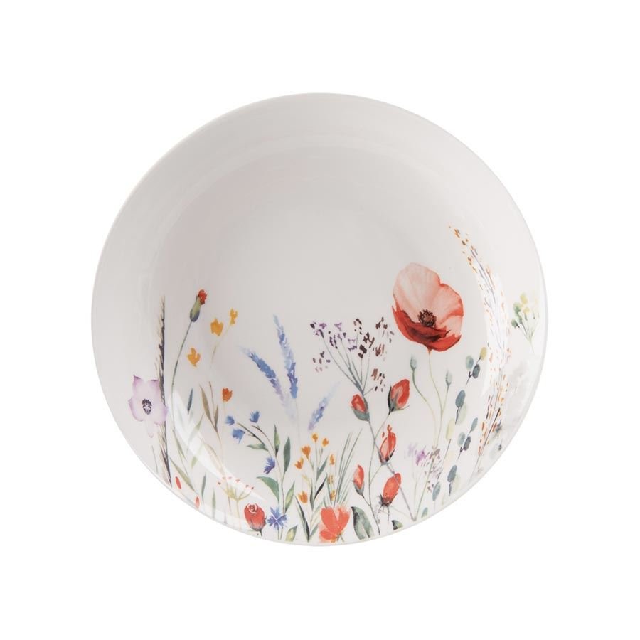 Dům, byt a zahrada - Talíř porcelánový hluboký MÁK pr. 20,5 cm O0559 Talíř porcelánový hluboký MÁK pr. 20,5 cm O0559 - Dům, byt a zahrada
