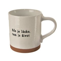 Hrnek keramický Kde je láska O0572 Dům, byt a zahrada