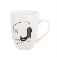 Hrnek porcelán kočka 370 ml O0573 Dům, byt a zahrada