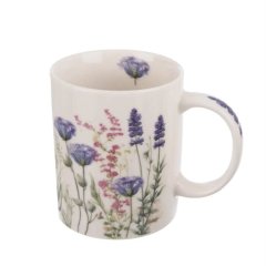 Hrnek porcelán květ fialový 330 ml O0579 Dům, byt a zahrada
