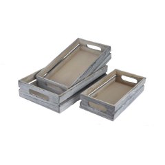 Dřevěná bedýnka, S/3 D6211 Hobby - Dárkové koše