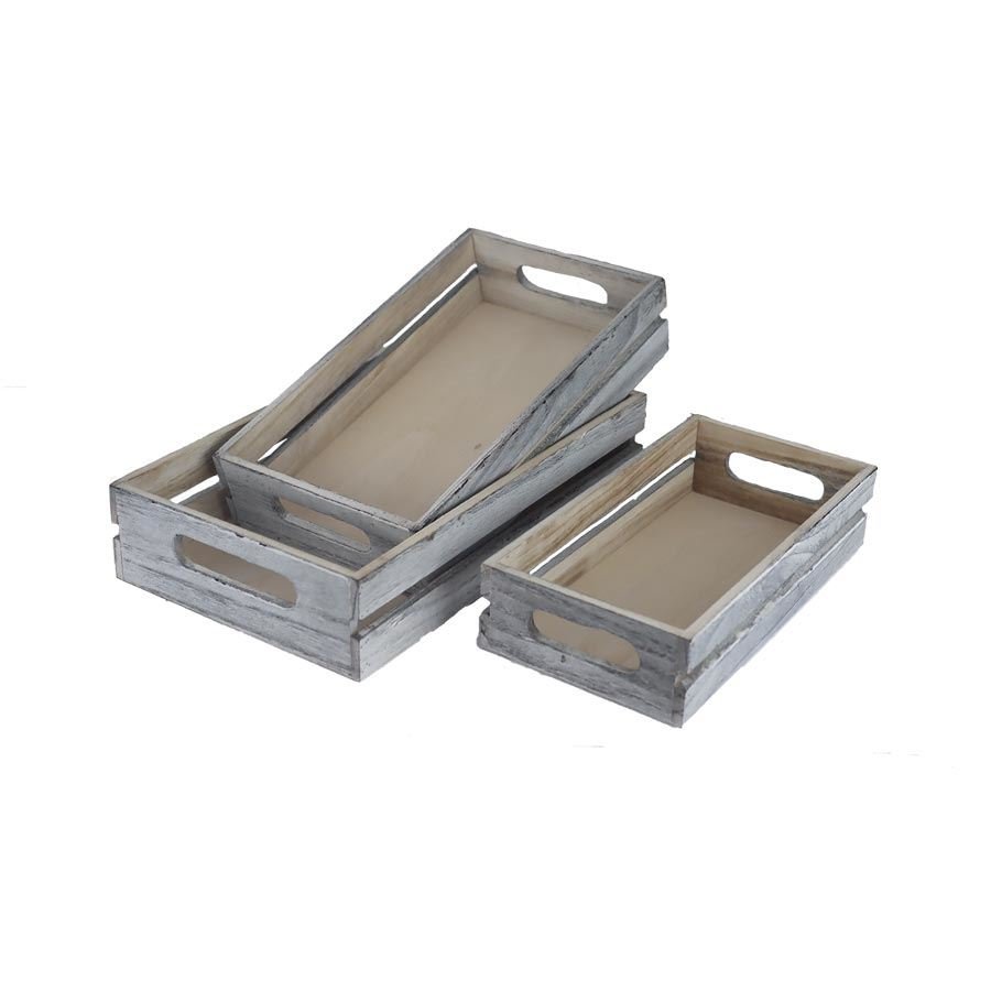 Hobby - Dárkové koše - Dřevěná bedýnka, S/3 D6211 Dřevěná bedýnka, S/3 D6211 - Dárkové koše